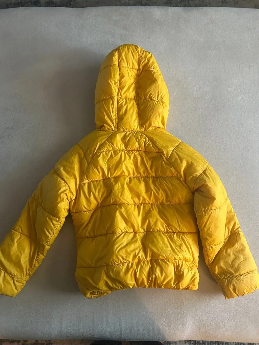 Old Navy Yellow Hooded Puffer Jacket for Kids